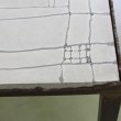 Tavolo pranzo ferro e cemento - particolare spigolo